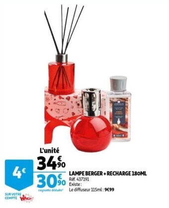 Lampe Berger + Recharge 180ml