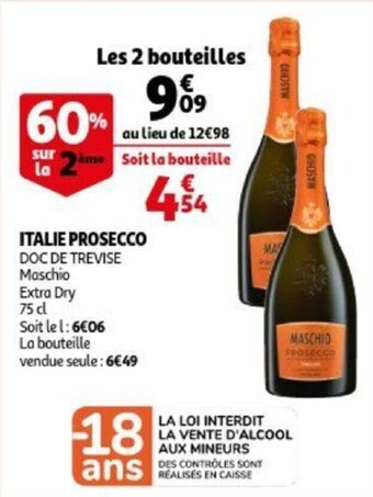 Auchan Italie Prosecco aanbieding