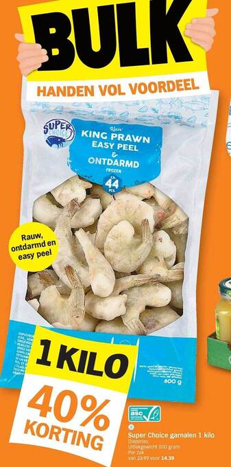 Albert Heijn Super choice garnalen aanbieding