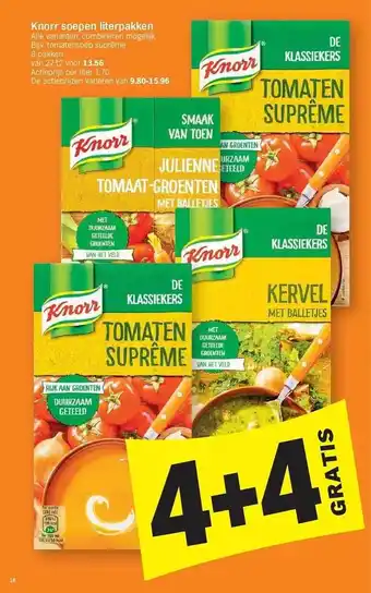 Albert Heijn Knorr soepen aanbieding