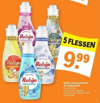 Albert Heijn Robijn wasverzachters aanbieding