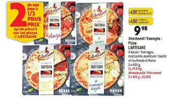 Match L'Artisane pizza 2 x 425 g aanbieding