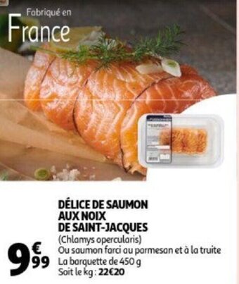 Auchan Delice De Saumon Aux Noix De Saint-Jacques aanbieding