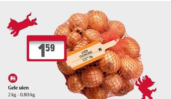 Delhaize Gele uien aanbieding