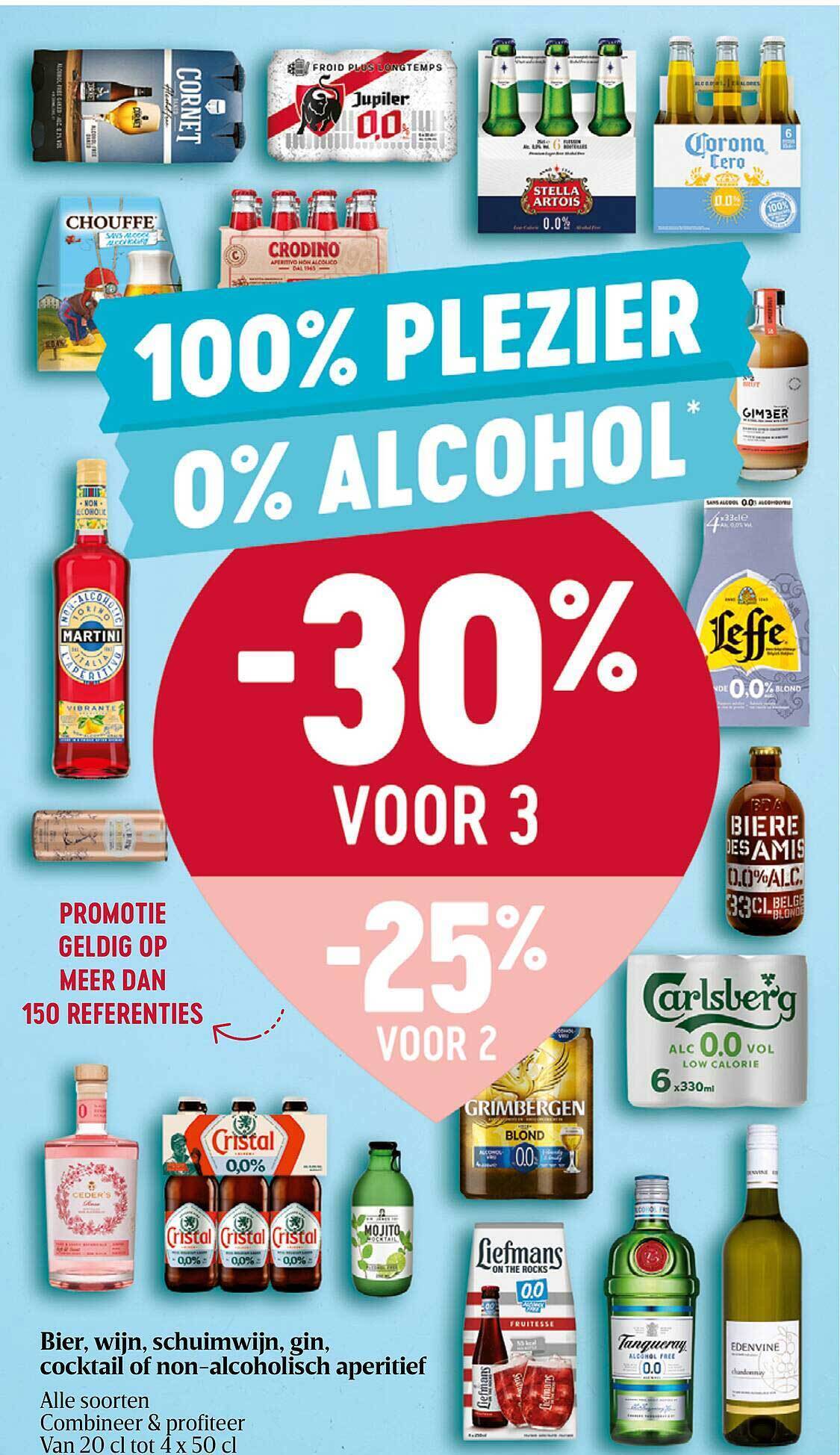 Bier, wijn, schuimwijn, gin, cocktail of nonalcoholisch aperitief