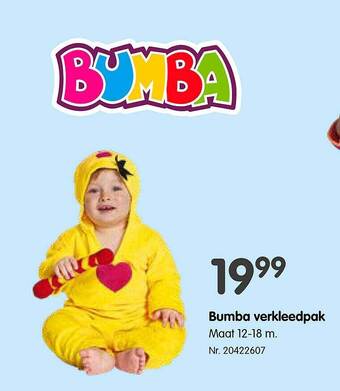 Fun Bumba verkleedpak aanbieding