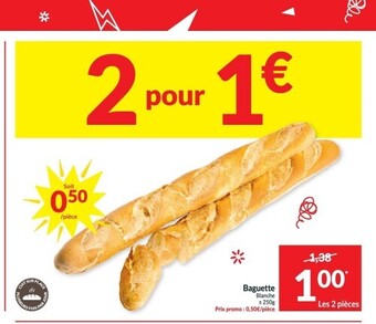 Baguette blanche 250g
