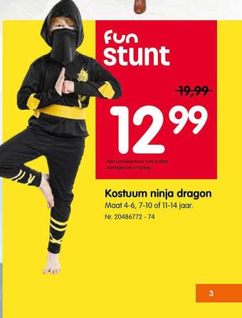 Fun Kostuum ninja dragon aanbieding