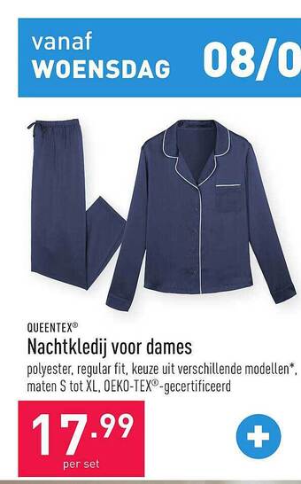 ALDI Nachtkledij voor dames aanbieding