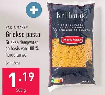 ALDI Pasta mare griekse pasta aanbieding
