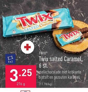 ALDI Twix salted caramel aanbieding