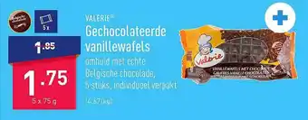 ALDI Valerie gechocolateerde vanillewafels aanbieding