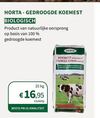 Horta- gedroogde koemest
