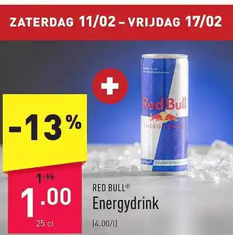 ALDI Red bull energydrink aanbieding