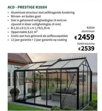 Horta Acd prestige r205h aanbieding