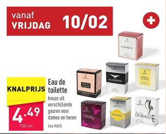ALDI Eau de toilette aanbieding