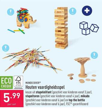 ALDI Houten vaardigheidsspel aanbieding