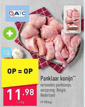 ALDI Panklaar konijn aanbieding