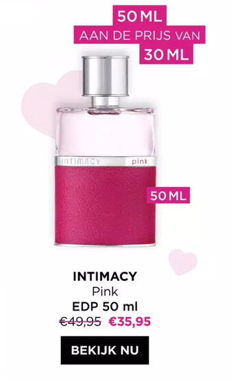 ICI PARIS XL Intimacy pink edp 50 ml aanbieding