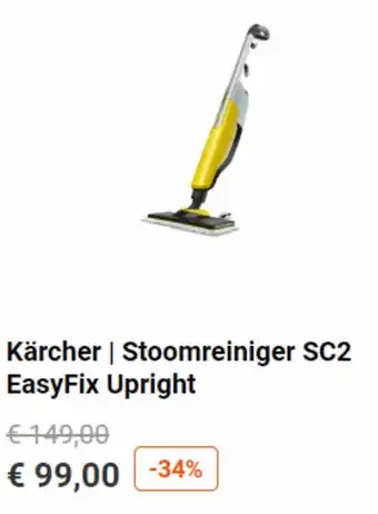 Karcher stoomreiniger sc2 easyfix upright