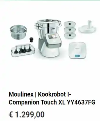 Krëfel Moulinex kookrobot I-companion touch XL YY4637FG aanbieding