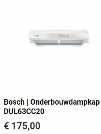 Krëfel Bosch onderbouwdampkap DUL63CC20 aanbieding