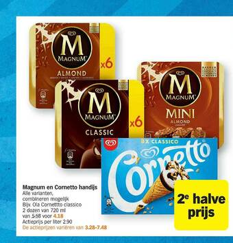 Albert Heijn Magnum En Cornetto Handijs aanbieding
