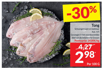 Intermarché Tong per 100g aanbieding