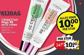 Kruidvat L'Oreal C'est Magic BB En CC Creme aanbieding