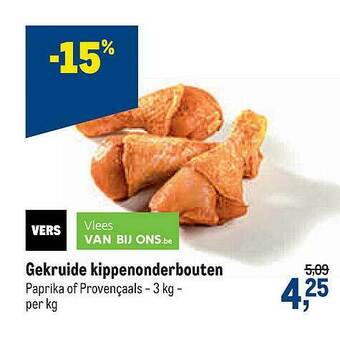 Makro Gekruide Kippenonderbouten aanbieding