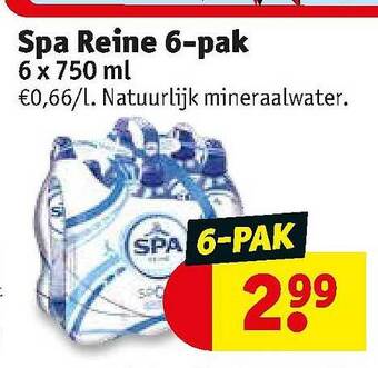 Kruidvat Spa Reine 6-pak aanbieding
