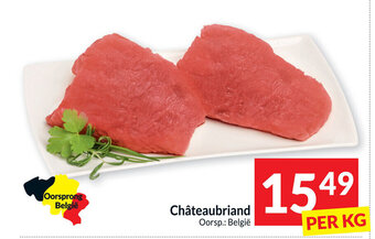 Intermarché Chateaubriand per kg aanbieding