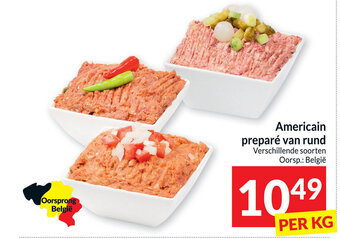 Intermarché Americain prepare van rund per kg aanbieding
