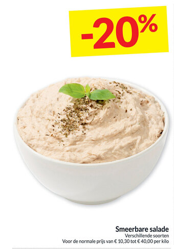 Intermarché Smeerbare salade aanbieding