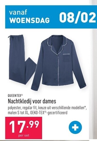 ALDI Nachtkledij voor dames aanbieding
