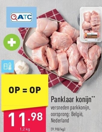 ALDI Panklaar konijn aanbieding