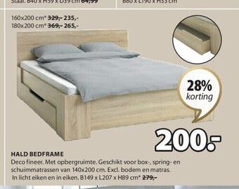 Jysk Hald bedframe aanbieding