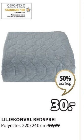 Jysk Liljekonval bedsprei aanbieding