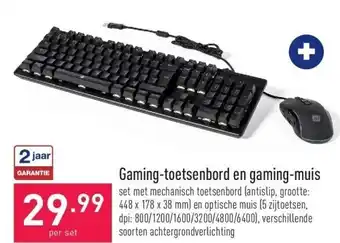 Gaming-toetsenbord en gaming-muis