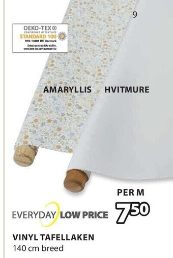 Jysk Vinyl tafellaken 140 cm breed aanbieding