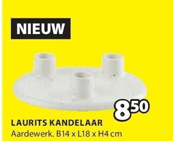 Jysk Laurits kandelaar aanbieding