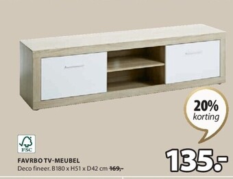 Jysk Favrbo tv-meubel aanbieding