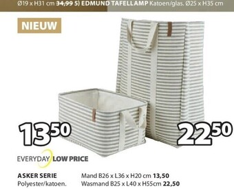 Jysk Asker serie mand b26 x l36 x h20 cm aanbieding