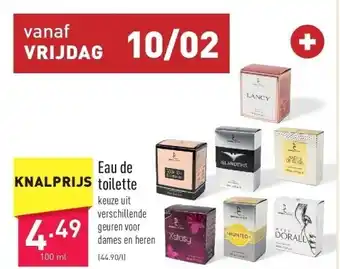 ALDI Eau de toilette aanbieding