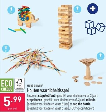ALDI Houten vaardigheidsspel aanbieding