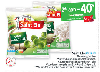 Intermarché Saint eloi diepvriesgroenten 1kg aanbieding
