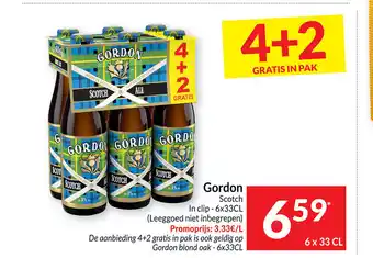 Intermarché Gordon scotch in clip- 6x33cl aanbieding