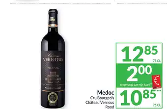 Intermarché Medoc cru bourgeois chateau vernous rood aanbieding