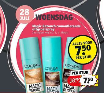 Kruidvat Woensdag Magic Retouch Camouflerende Uitgroeispray aanbieding