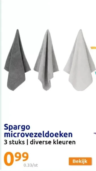 Action Spargo microvezeldoeken aanbieding
